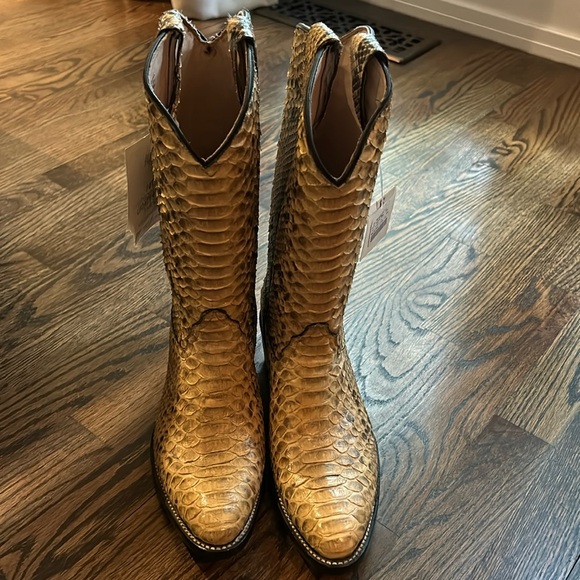 Mens Montana Full Python Boots - Picture 1 of 5